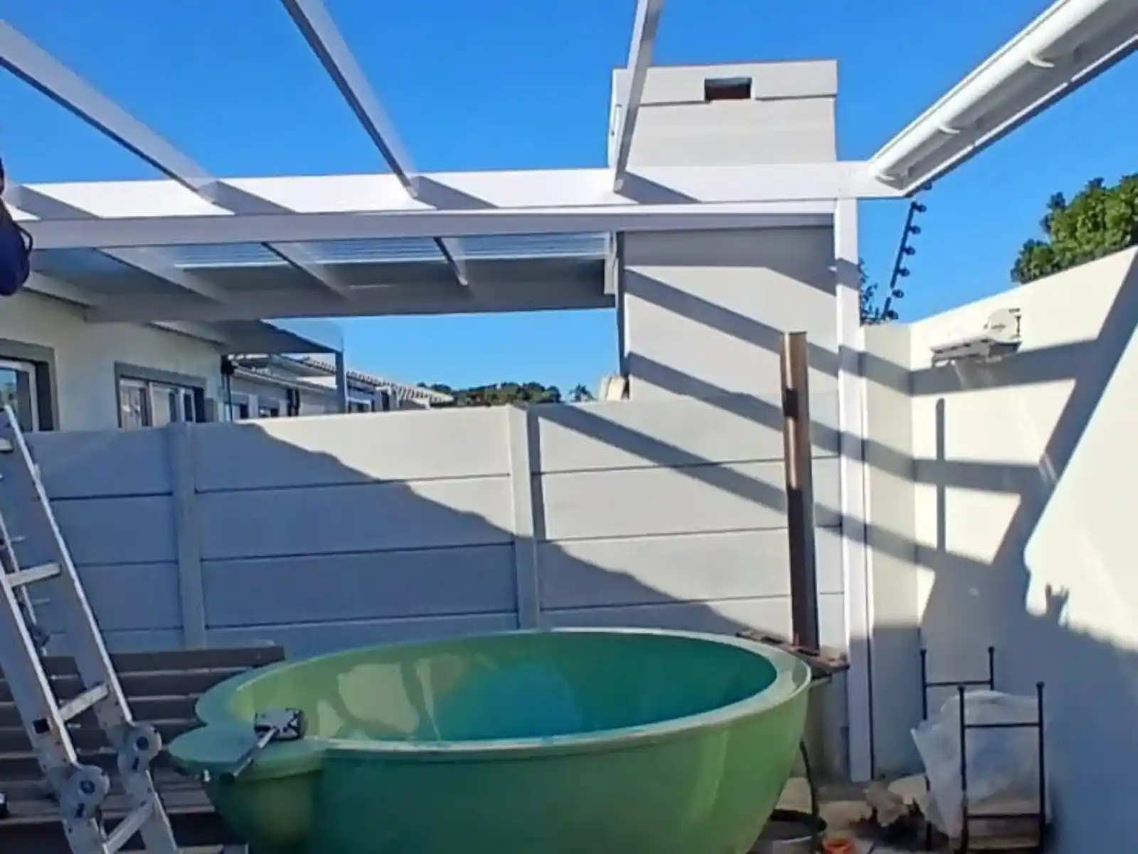 Aluminium Carport Project Claremont structure