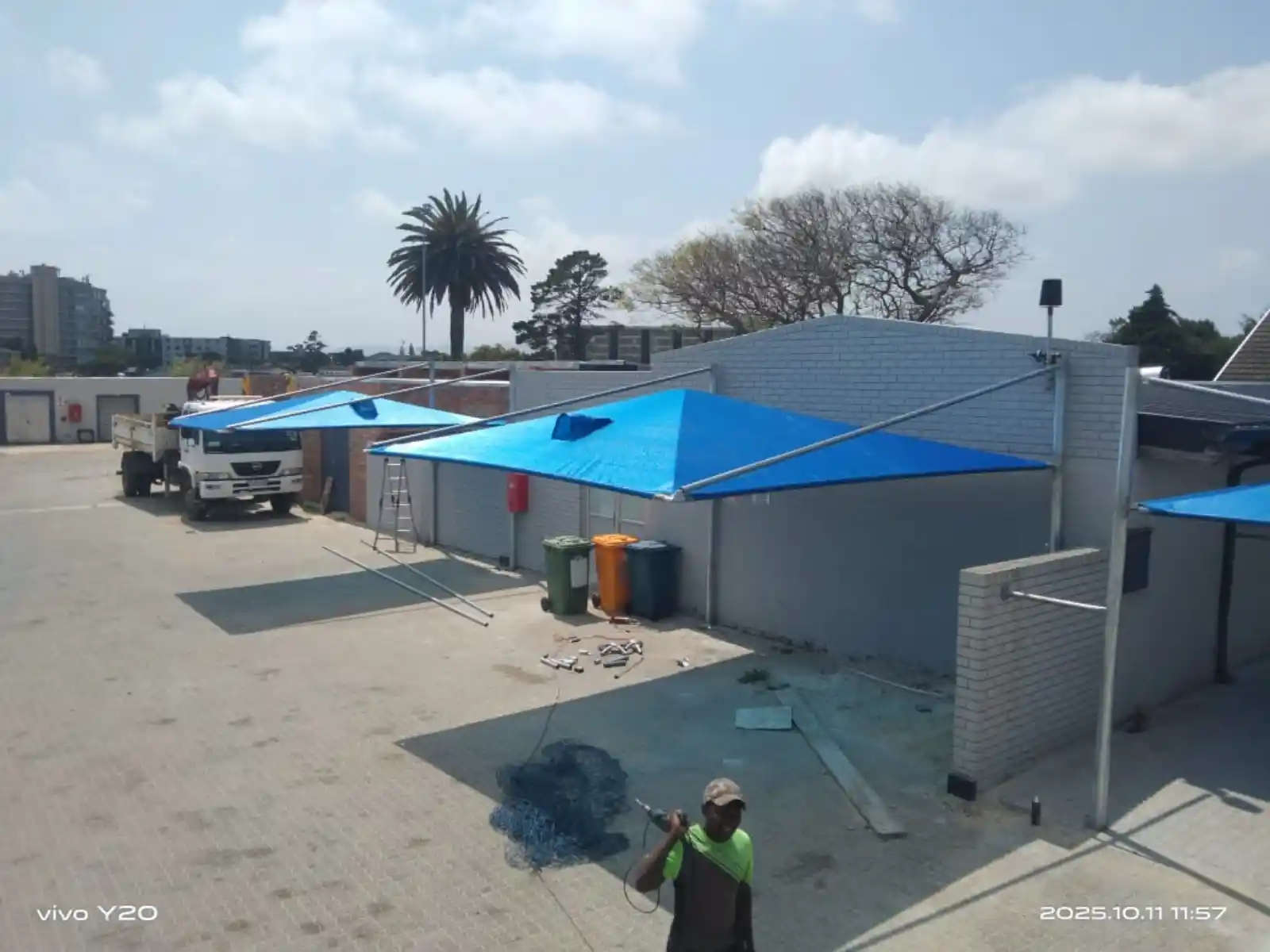 Cantilever Shadeport Project for parking bay Sea Point