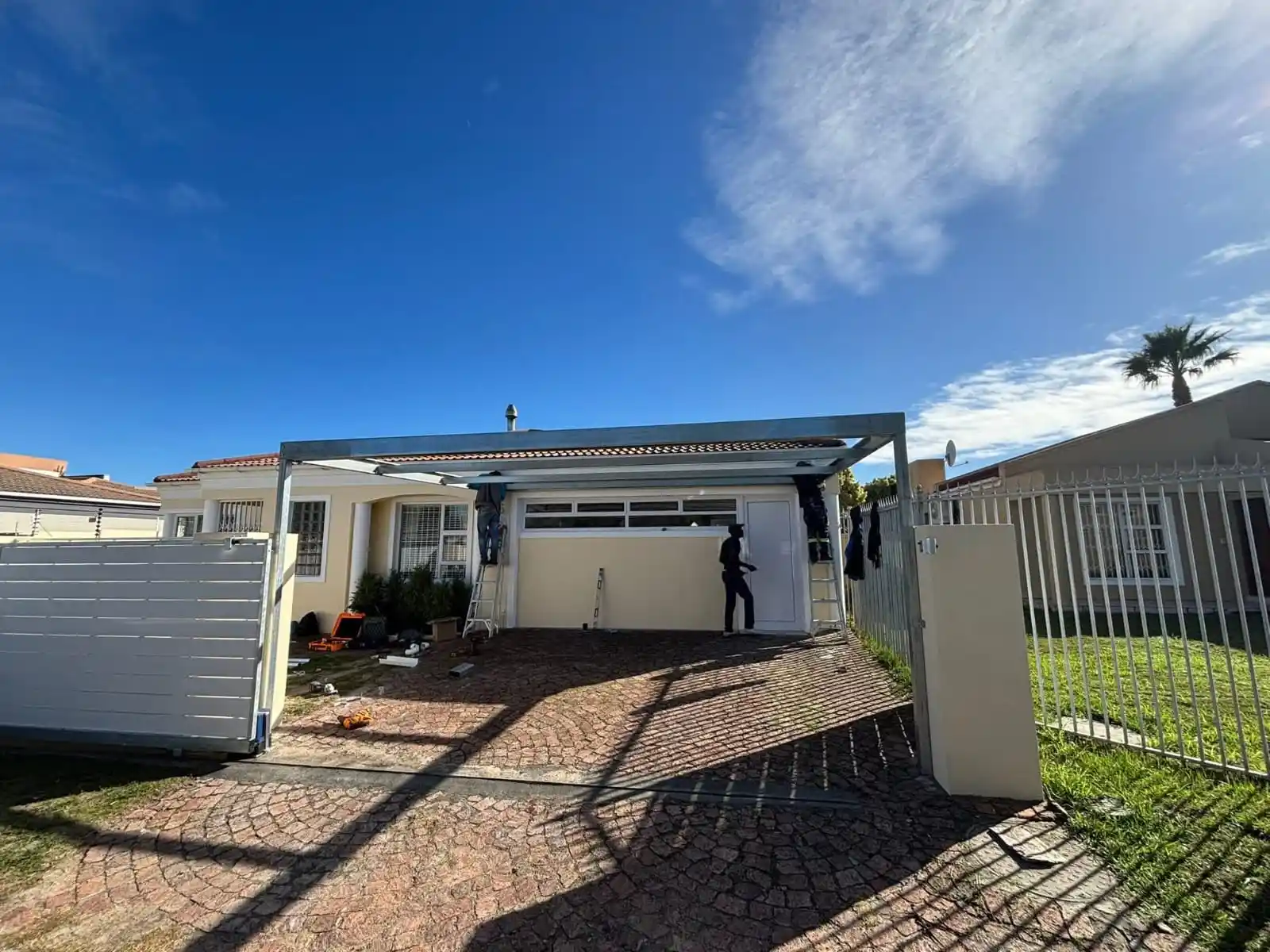 Cape town steel carport installation