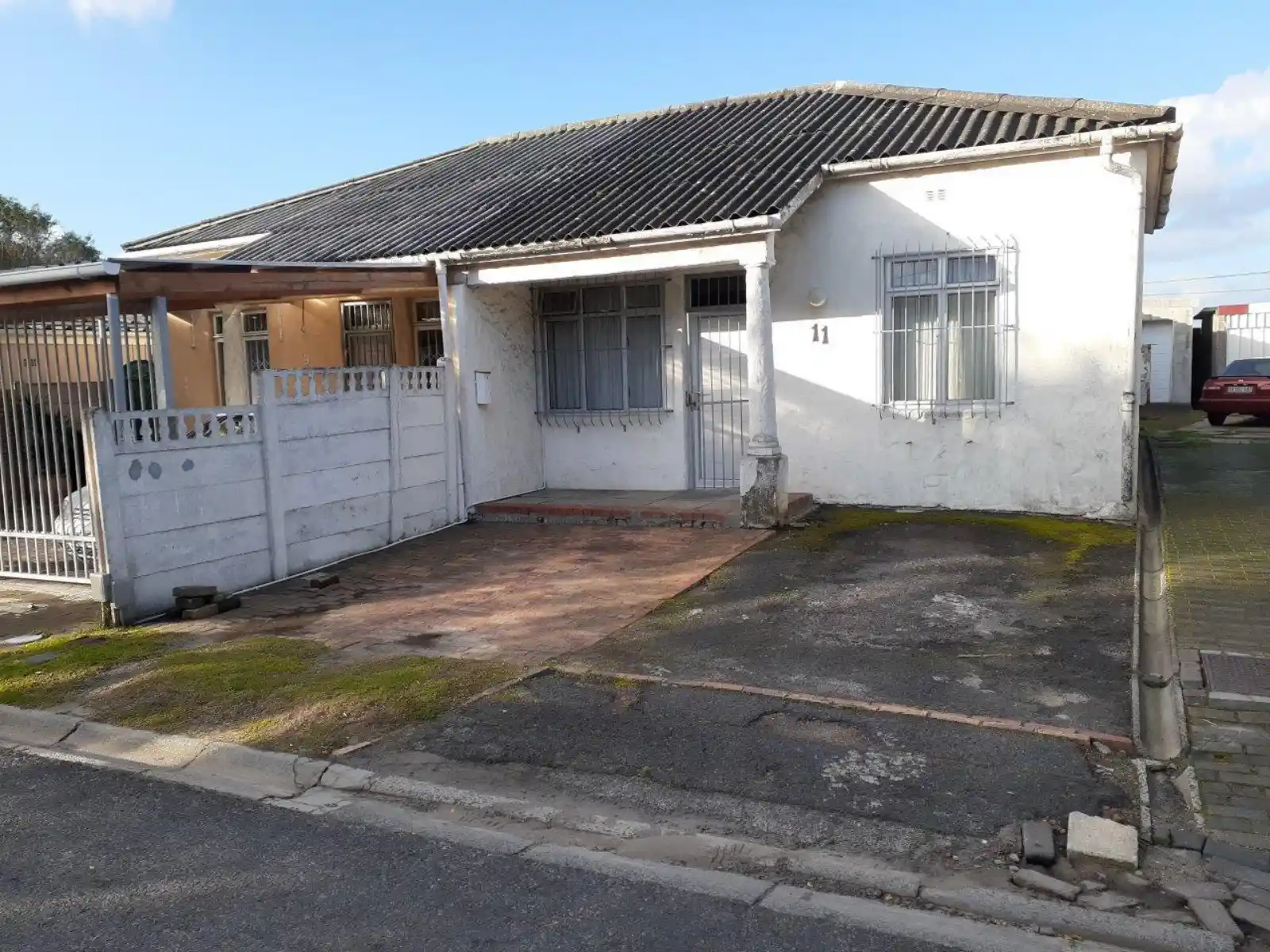 Carport space assessed during a site visit