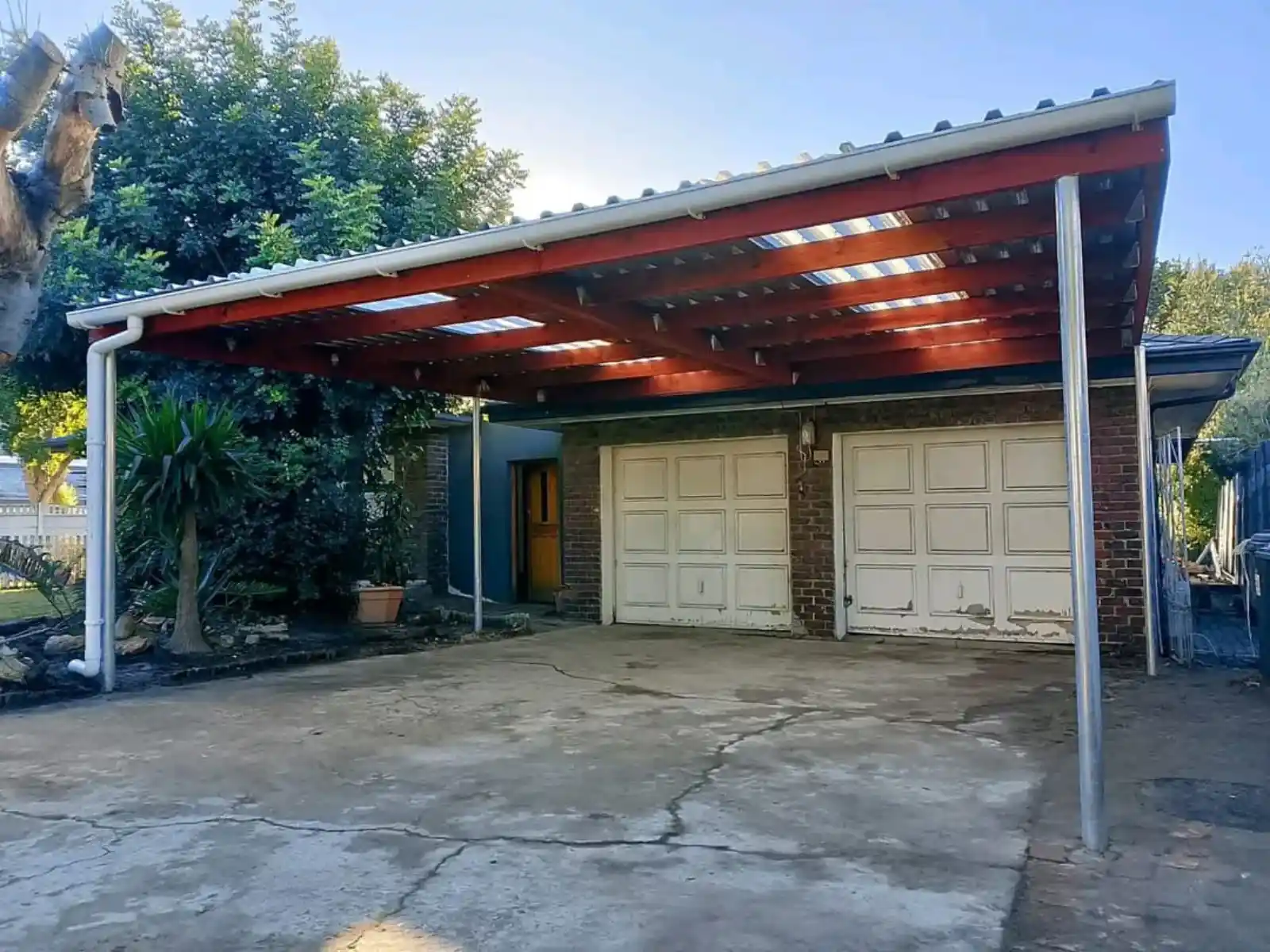 Completed Wooden Carport