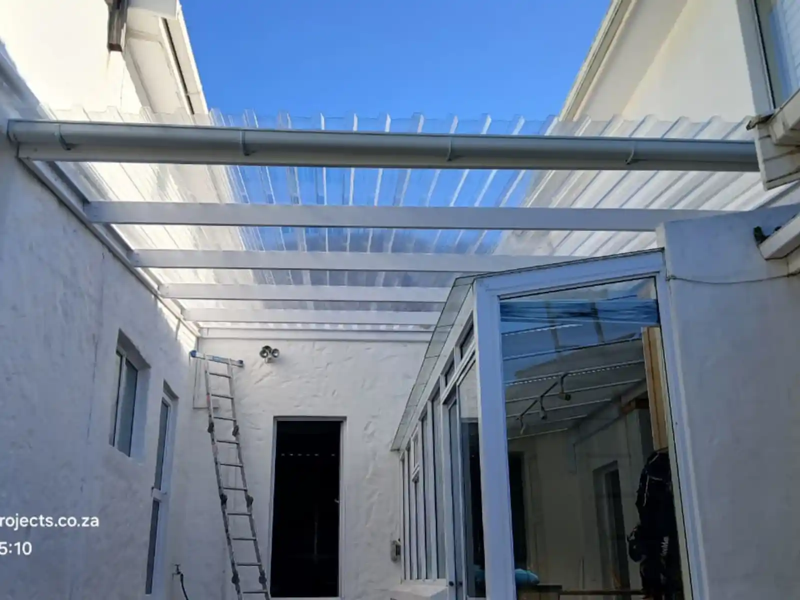 Steel carport roofing, Hout Bay